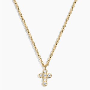 Electric Picks Like a Prayer Gold Cross Pendant Necklace